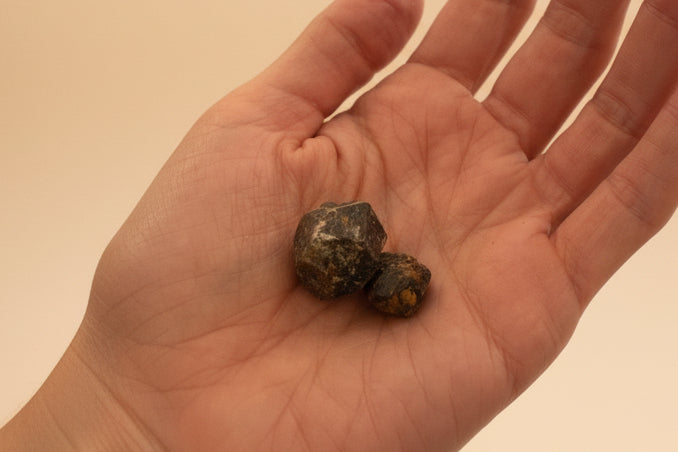 Raw Garnet, Dug by Hand