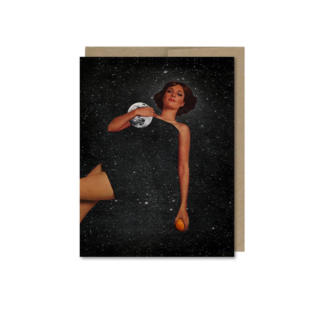 Lady With Moons Card
