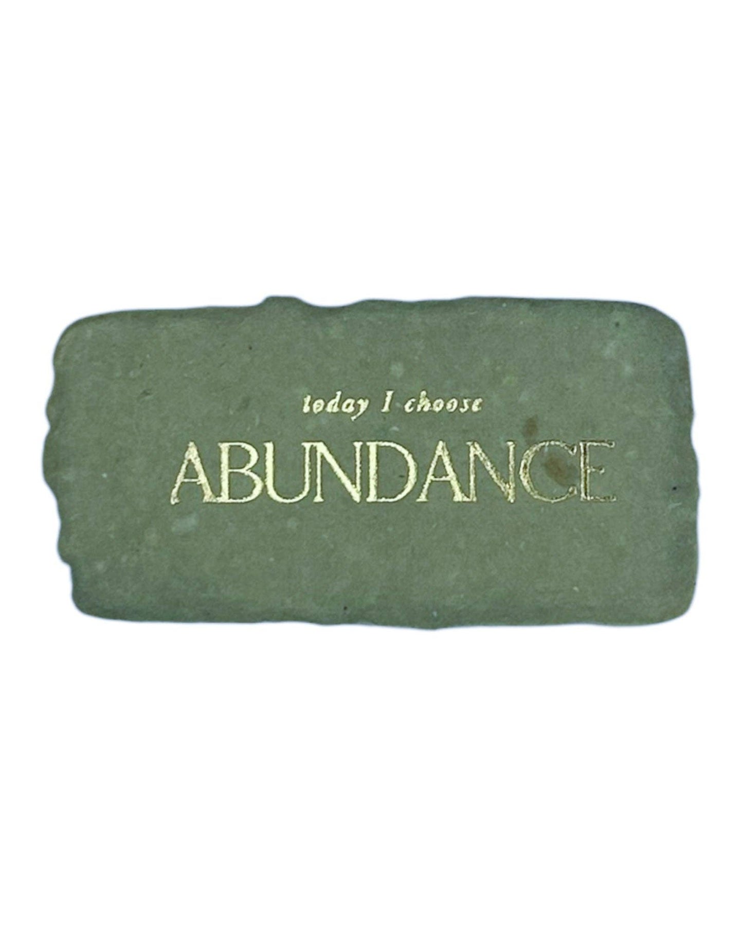 Today I choose abundance intention card