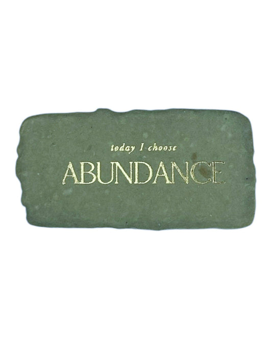 Today I choose abundance intention card