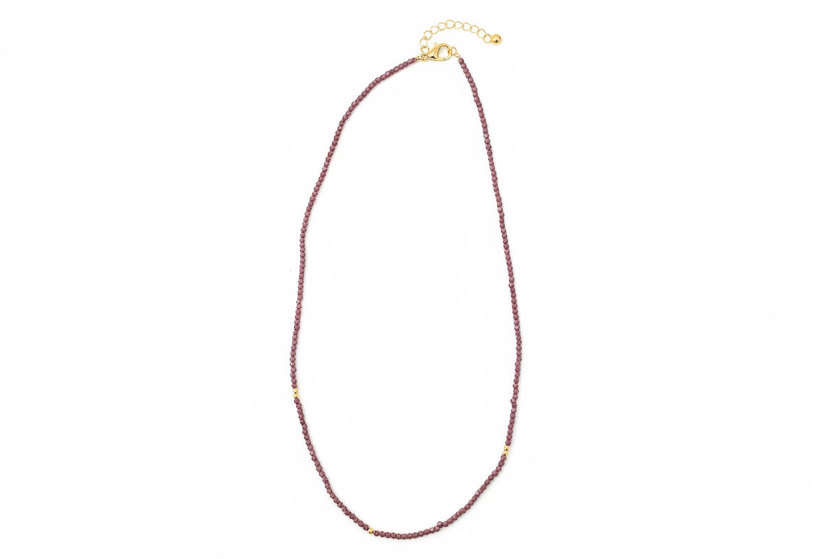 Delicate Faceted Gemstone Necklaces