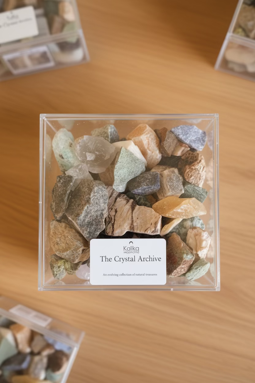 The Crystal Archive: A Collection of 45 Stones & Meaning Cards