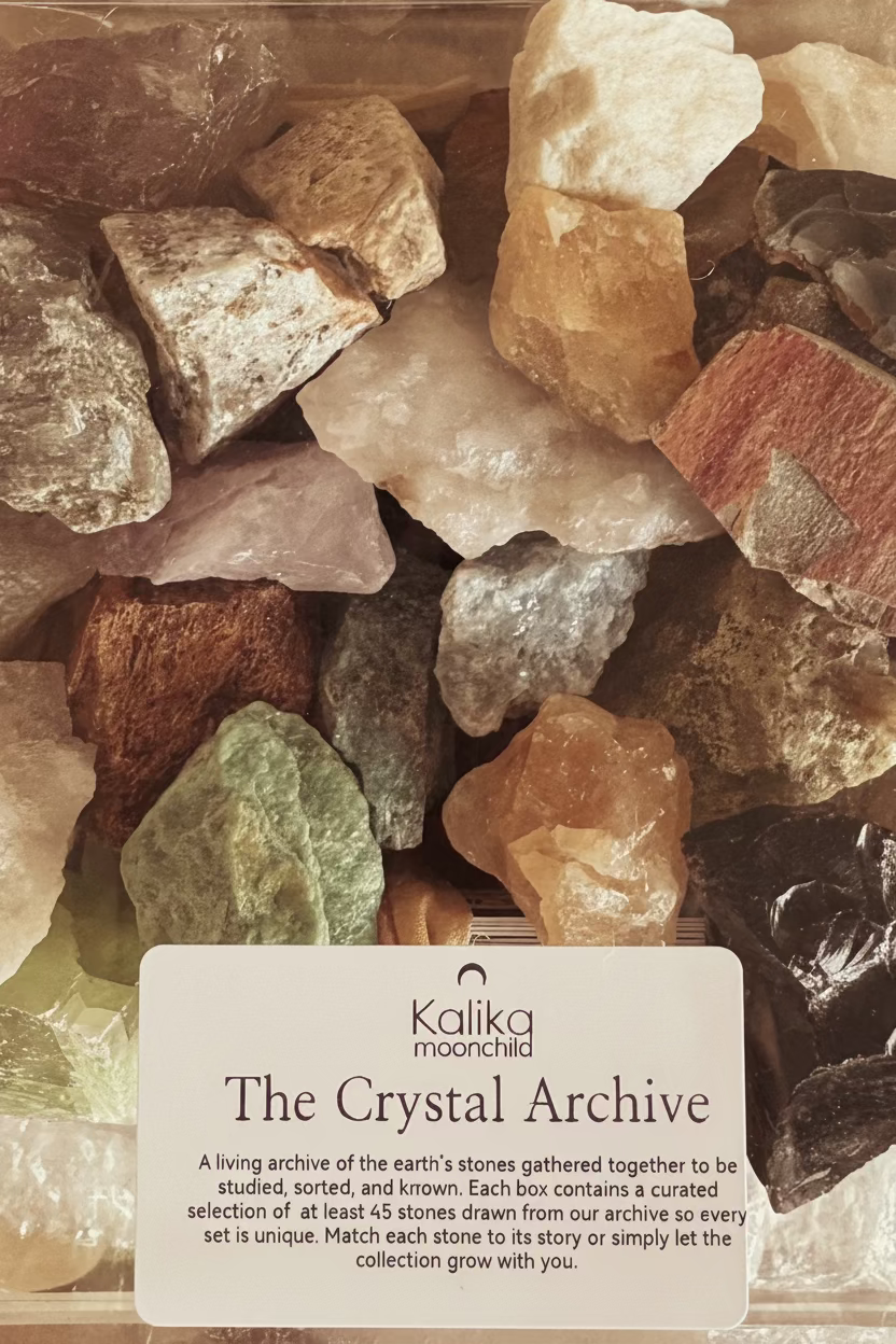 The Crystal Archive: A Collection of 45 Stones & Meaning Cards