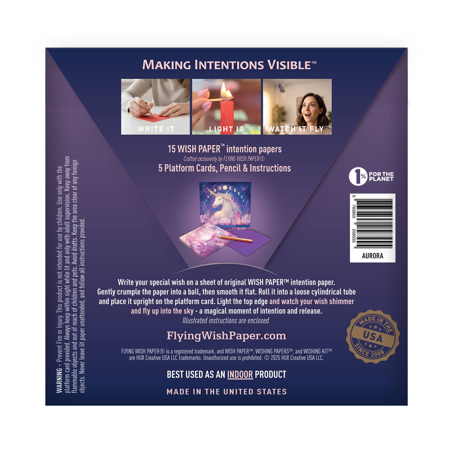 AURORA - Flying Wish Paper® Standard Mini WISHING KIT™ Gift