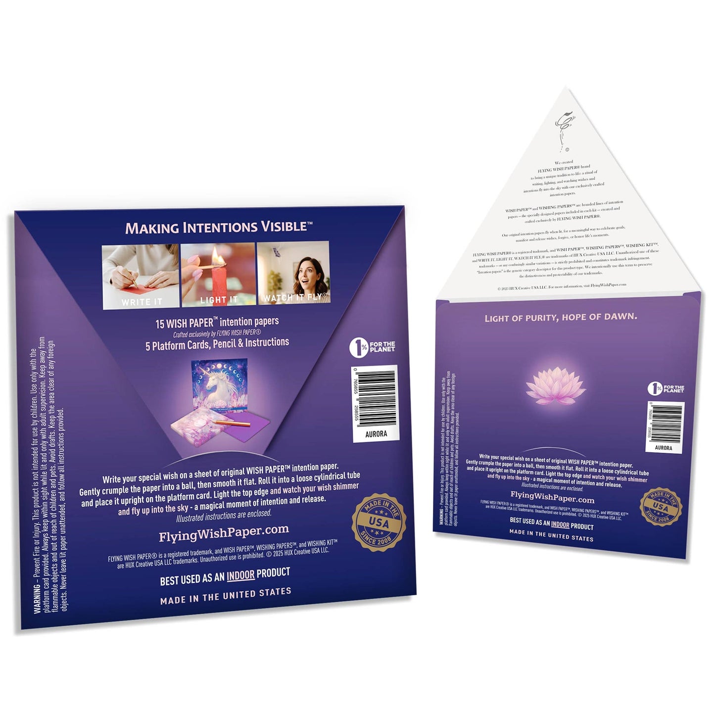 AURORA - Flying Wish Paper® Standard Mini WISHING KIT™ Gift