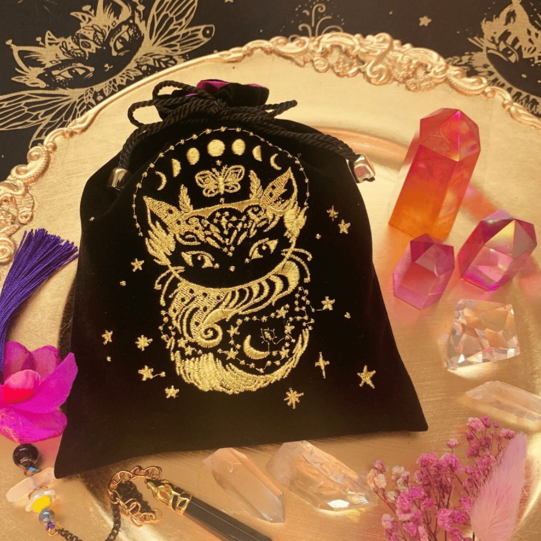Moon Cat Tarot Pouch