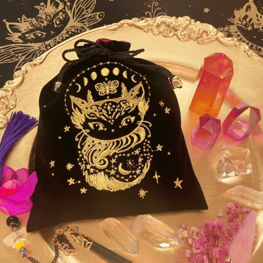 Moon Cat Tarot Pouch